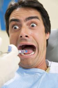 scared dentist
